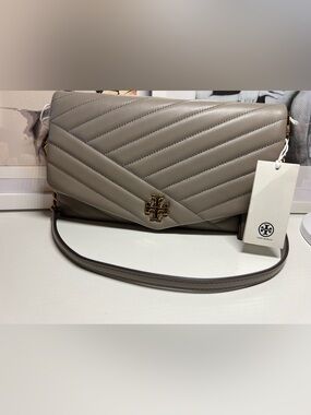TORY BURCH Kira Chevron Clutch Shoulder Bag